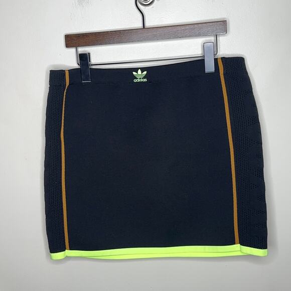 ADIDAS x IVY PARK Beyonce Knit Bodycon Mini Skirt Black {3V14} - Picture 4 of 7
